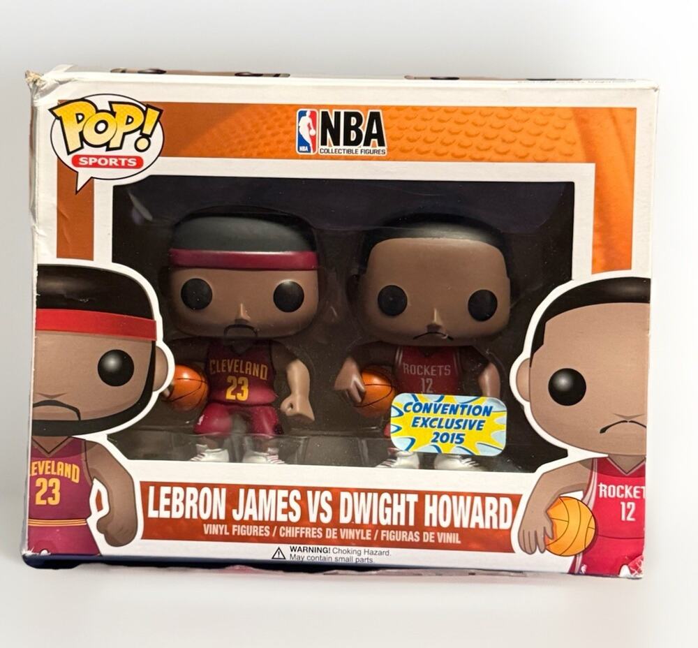 Funko POP - Lebron James vs Dwight Howard convention Exclusive 2015 *damaged*